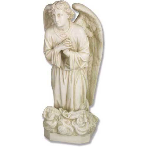 Angel Sorrow Kneeling Pray 27" Statue