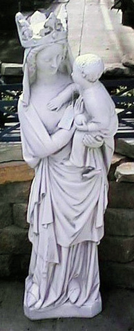 Vierge A L'Enfant 39" Statue