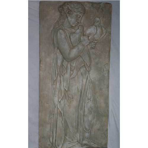 Girl With Doves Plaque