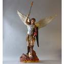 Saint Michael With Sword Fire 38" Statue